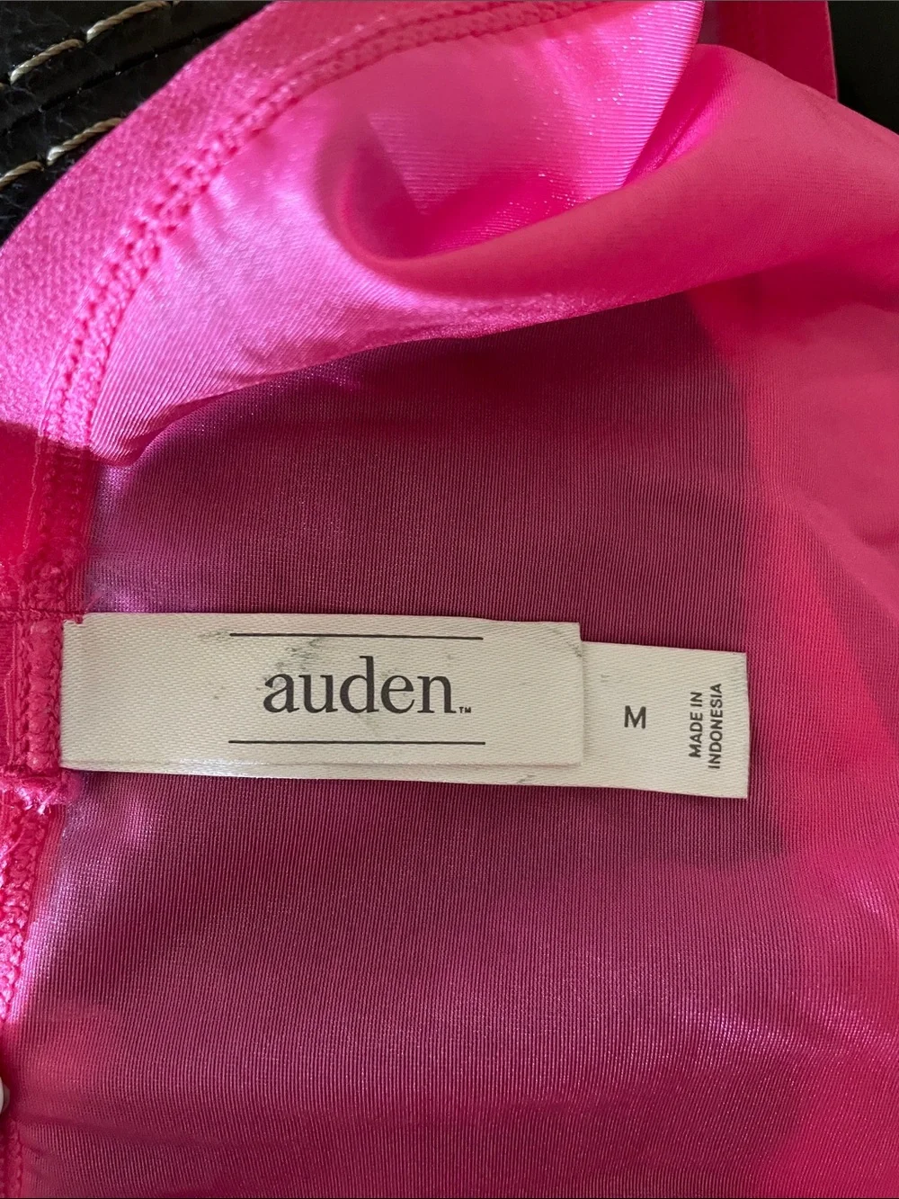 Auden Hot Pink Mesh Bralette & Bikini Brief Set